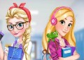 Elsa and Rapunzel: College Girls