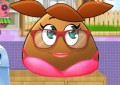 Pou Girl Washing Clothes