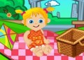 Baby Ella on a Picnic