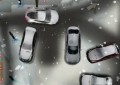 Sports car winter parking 